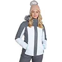 Los mejores  - Mountain Warehouse Pyrenees Chaqueta de esquí Acolchada para Mujer - Impermeable- Transpirable- Ajustable- faldón de…